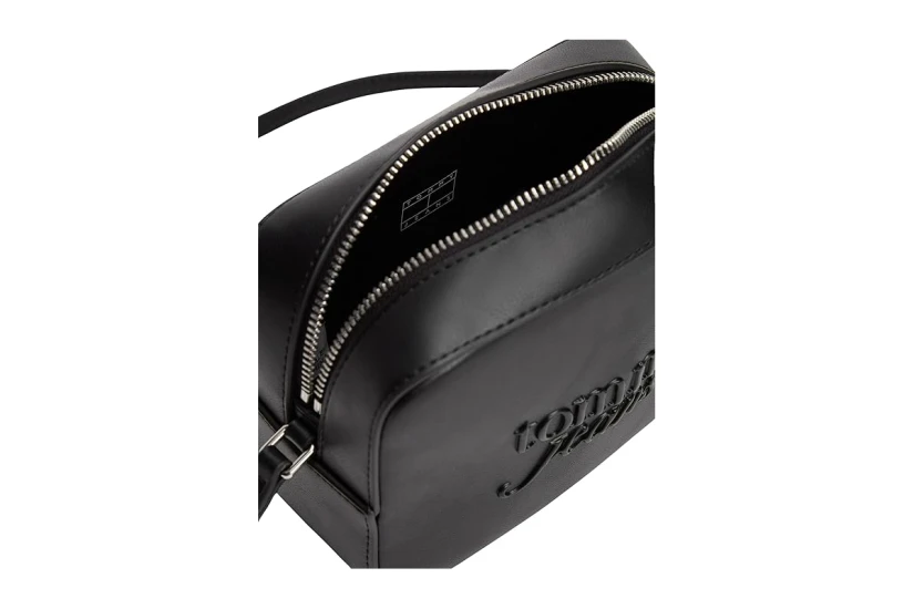 Tommy Jeans Essential Logo Crossbody Τσαντάκι Χιαστί - Ώμου Μαύρο