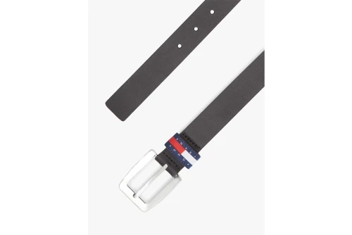 Tommy Jeans Heritage Plaque Buckle Leather Ζώνη Casual (AW0AW18505 BDS)