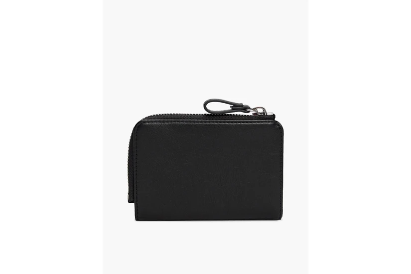 Tommy Jeans Metal Logo Bifold Flap Γυναικείο Πορτοφόλι Μαύρο