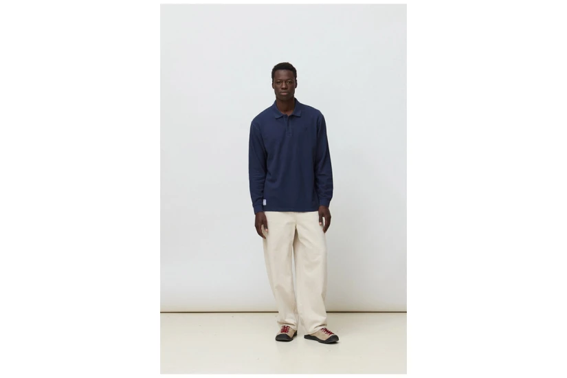 Blue Banana Logo Μπλούζα Μακρυμάνικη Polo Ανδρική (AW26MG020LOGBL11)