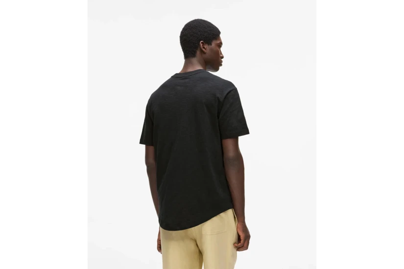 Karl Lagerfeld Curved Hem Ανδρικό Κοντομάνικο T-Shirt Μαύρο