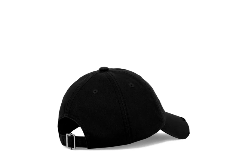 Karl Lagerfeld Distressed Logo Καπέλο Strapback Μαύρο, Λευκό