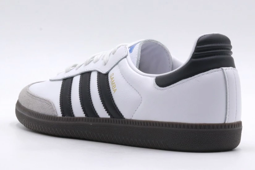 Adidas Originals Samba OG Unisex Sneakers Λευκό, Γκρι, Μαύρο