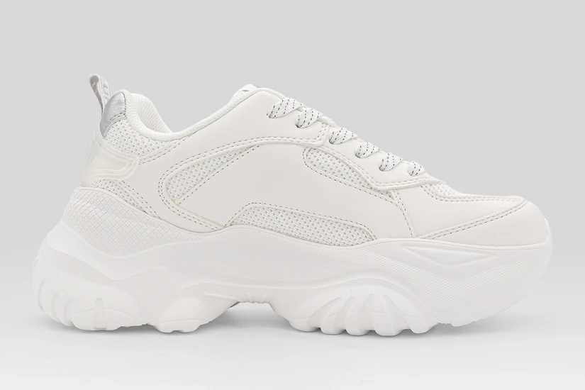 Buffalo Bliss Mesh Sneakers Λευκά