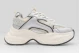 Buffalo Yuno One Sneakers Λευκά, Ασημί, Μαύρα