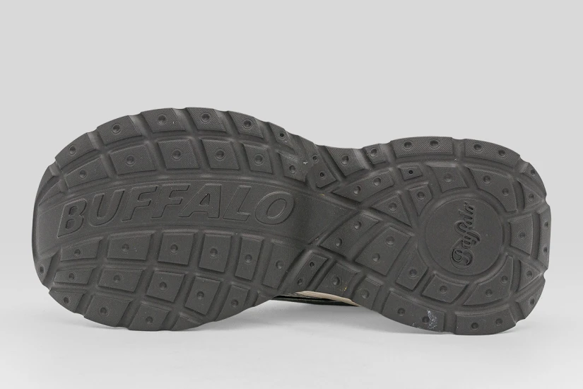 Buffalo Yuno One Sneakers Λευκά, Ασημί, Μαύρα