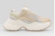 Buffalo Yuno One Sneakers Εκρού, Χρυσά, Ασημί