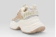 Buffalo Yuno One Sneakers Εκρού, Χρυσά, Ασημί