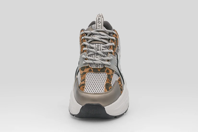 Buffalo Yuno One Sneakers Γκρι, Λεοπάρ