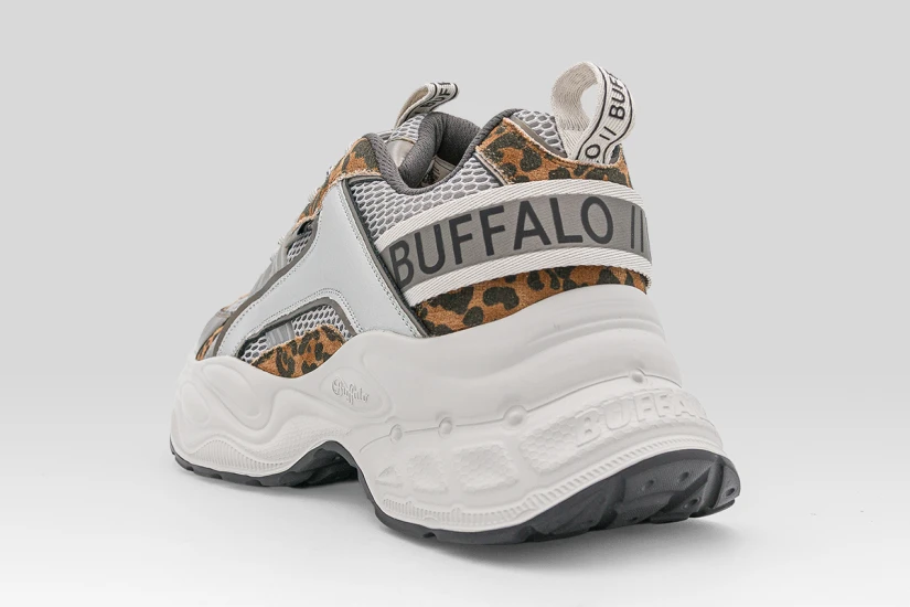 Buffalo Yuno One Sneakers Γκρι, Λεοπάρ