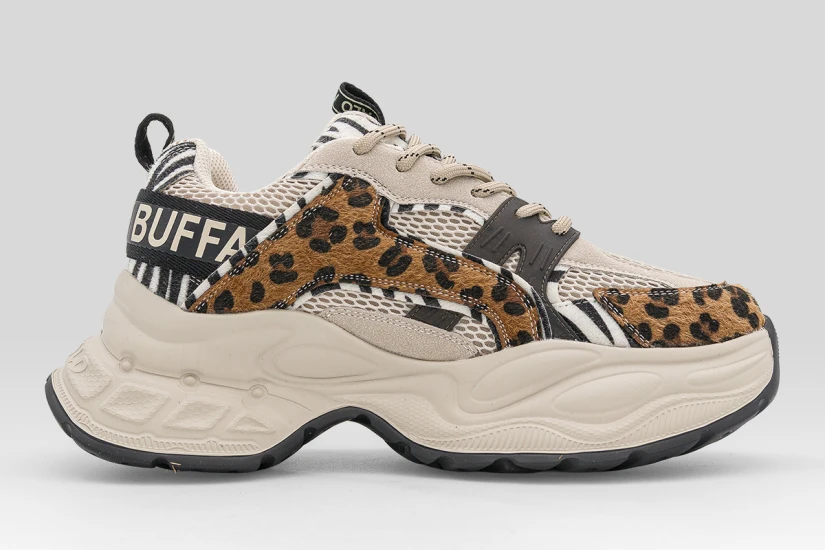 Buffalo Yuno One Animal Print Sneakers Λεοπάρ