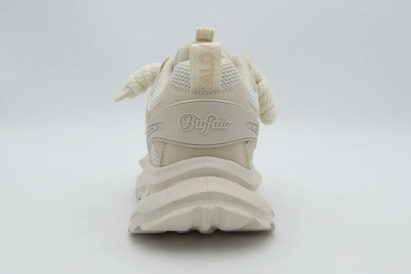 Buffalo Malaga Lace Γυναικεία Sneakers Μπεζ