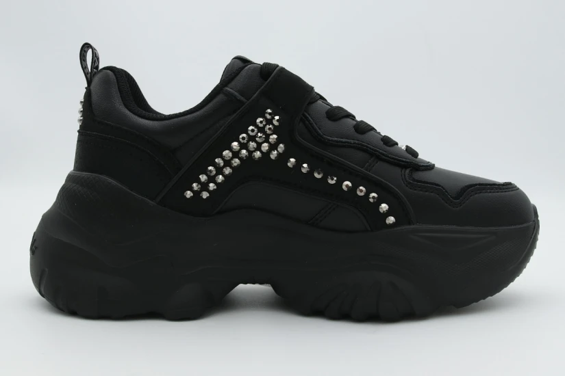 Buffalo Bliss Punk Γυναικεία Sneakers Μαύρα
