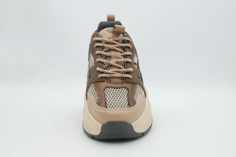 Buffalo Yuno Γυναικεία Sneakers Μπρονζέ, Μπεζ, Εκρού