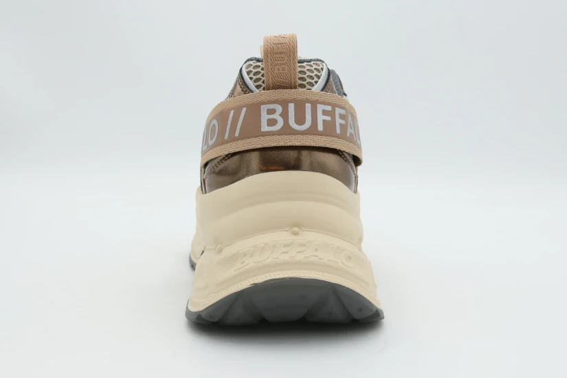 Buffalo Yuno Γυναικεία Sneakers Μπρονζέ, Μπεζ, Εκρού