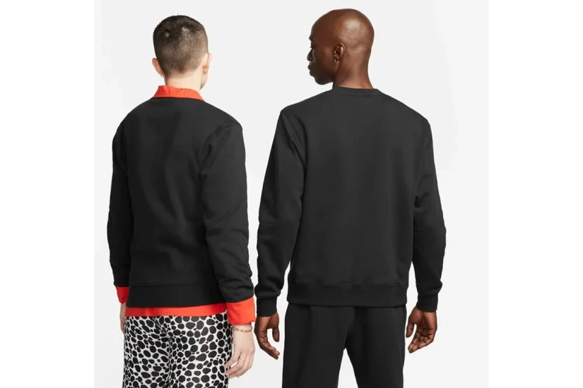 Nike Sportswear Club Fleece Ανδρική Μακρυμάνικη Μπλούζα Μαύρη