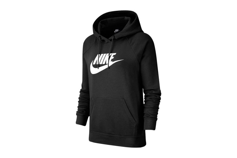 Nike Sportswear Essential Γυναικείο Φούτερ με Κουκούλα Μαύρο