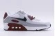 Nike Air Max 90 LTR Παιδικά Sneakers Λευκά, Γκρι, Μαύρα, Μπορντό