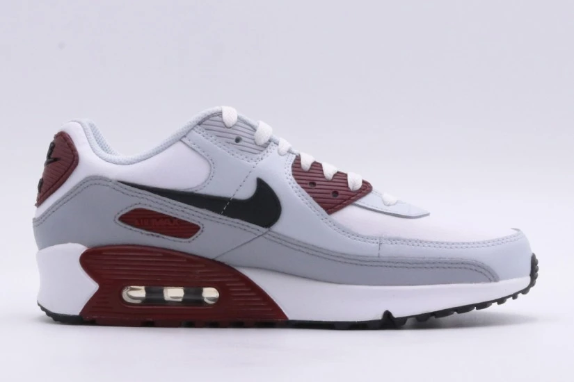 Nike Air Max 90 LTR Παιδικά Sneakers Λευκά, Γκρι, Μαύρα, Μπορντό