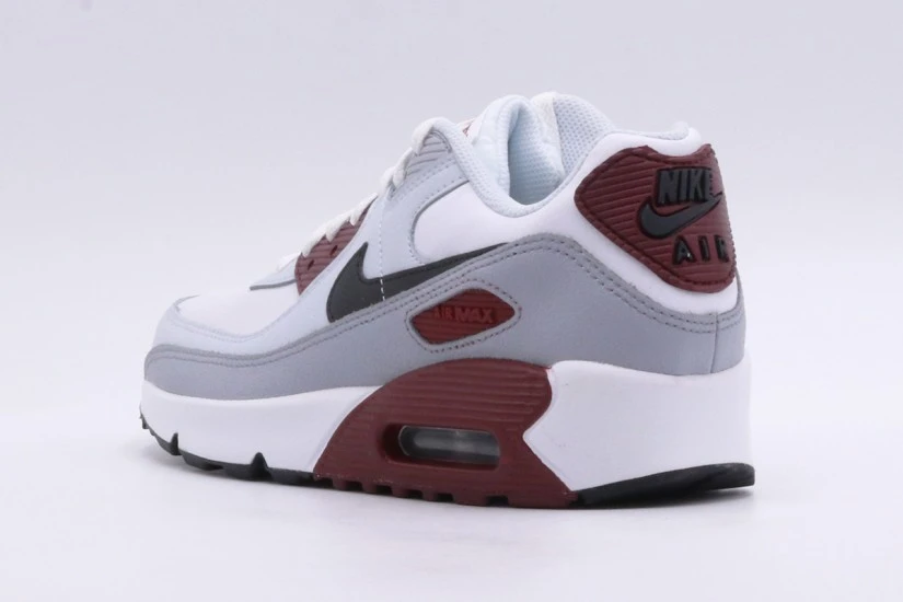 Nike Air Max 90 LTR Παιδικά Sneakers Λευκά, Γκρι, Μαύρα, Μπορντό