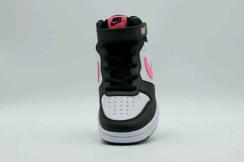 Nike Court Borough Mid 2 Παιδικά Sneakers Μαύρα, Ροζ, Λευκά