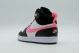Nike Court Borough Mid 2 Παιδικά Sneakers Μαύρα, Ροζ, Λευκά