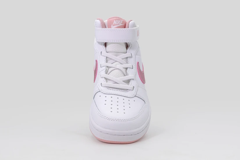 Nike Court Borough Mid 2 Παιδικά Sneakers Λευκά, Ροζ