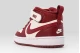 Nike Court Borough Mid 2 Βρεφικά Sneakers Μπορντό, Εκρού, Λευκά
