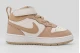 Nike Court Borough Mid 2 Βρεφικά Sneakers Εκρού, Μπεζ