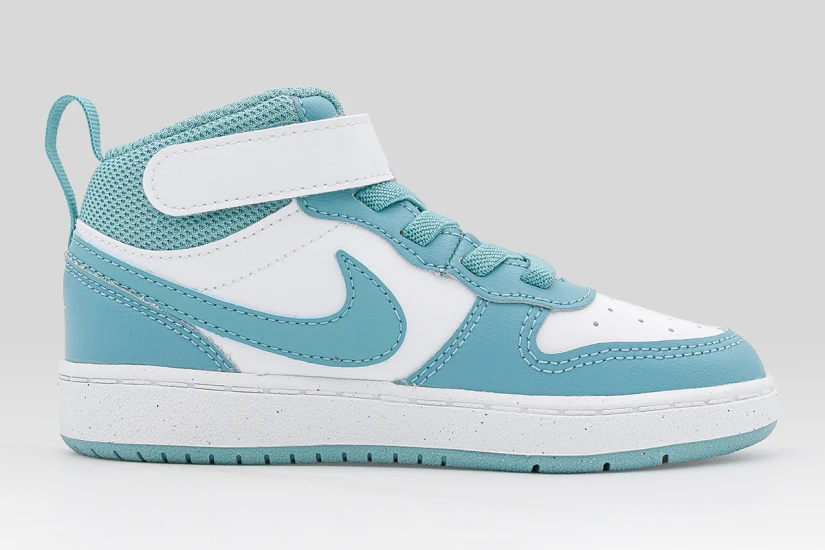 Nike Court Borough Mid 2 Βρεφικά Sneakers Λευκά, Βεραμάν