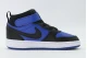 Nike Court Borough Mid 2 Βρεφικά Sneakers Μπλε, Μαύρα, Λευκά