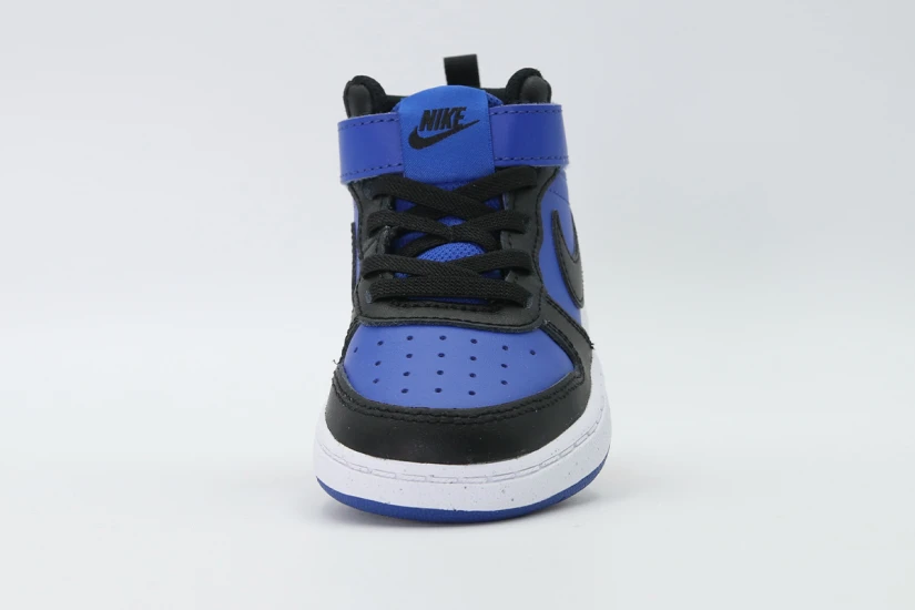 Nike Court Borough Mid 2 Βρεφικά Sneakers Μπλε, Μαύρα, Λευκά