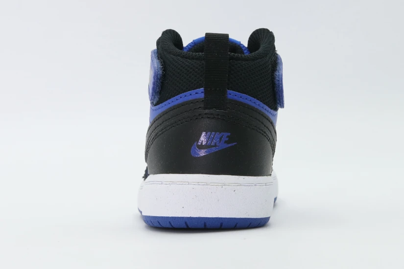 Nike Court Borough Mid 2 Βρεφικά Sneakers Μπλε, Μαύρα, Λευκά