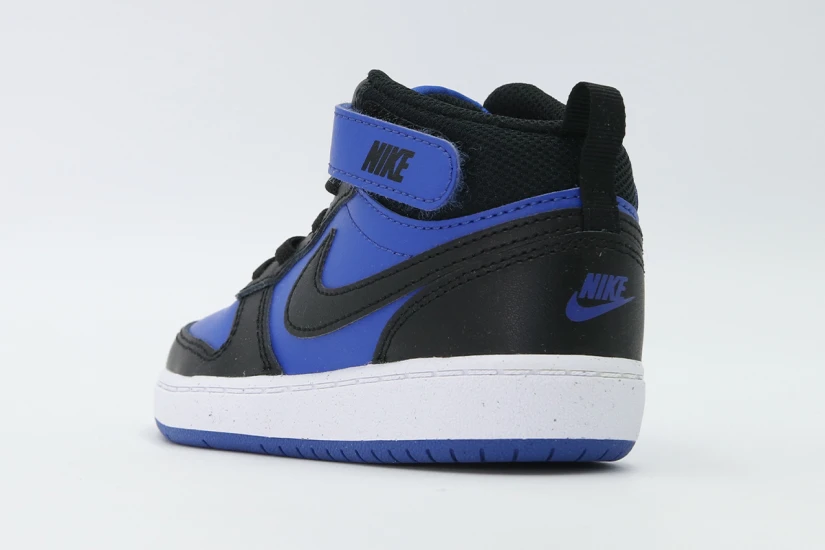 Nike Court Borough Mid 2 Βρεφικά Sneakers Μπλε, Μαύρα, Λευκά