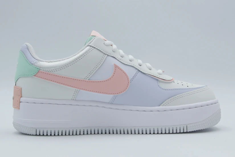 Nike Air Force 1 Shadow Sneakers Λευκά, Μέντα, Ροζ, Εκρού