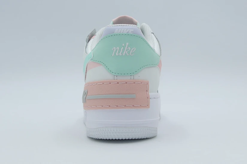 Nike Air Force 1 Shadow Sneakers Λευκά, Μέντα, Ροζ, Εκρού
