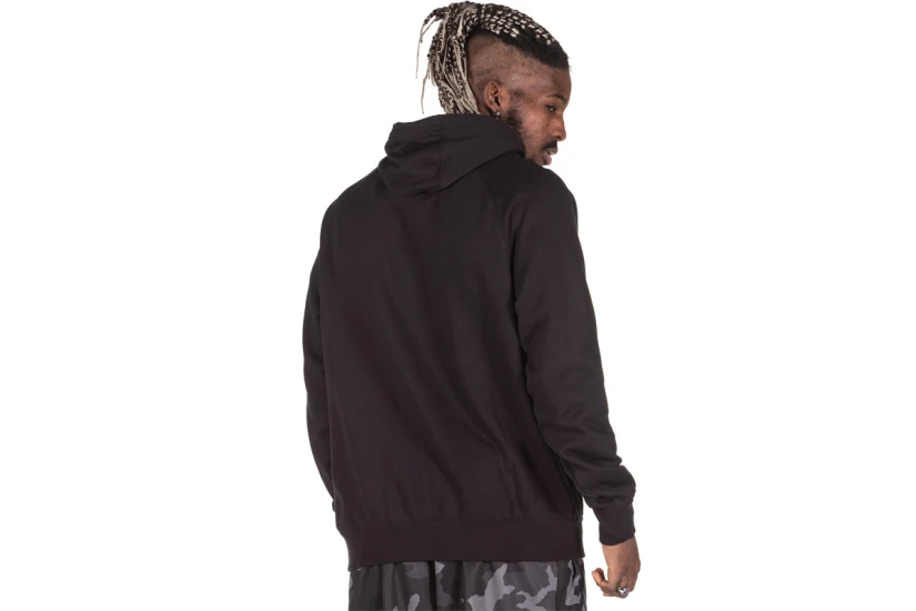 Nike Sportswear Swoosh Ανδρικό Φούτερ με Κουκούλα Μαύρο, Κόκκινο, Λευκό