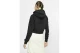 Nike Sportswear Essential Γυναικείο Cropped Φούτερ με Κουκούλα Μαύρο