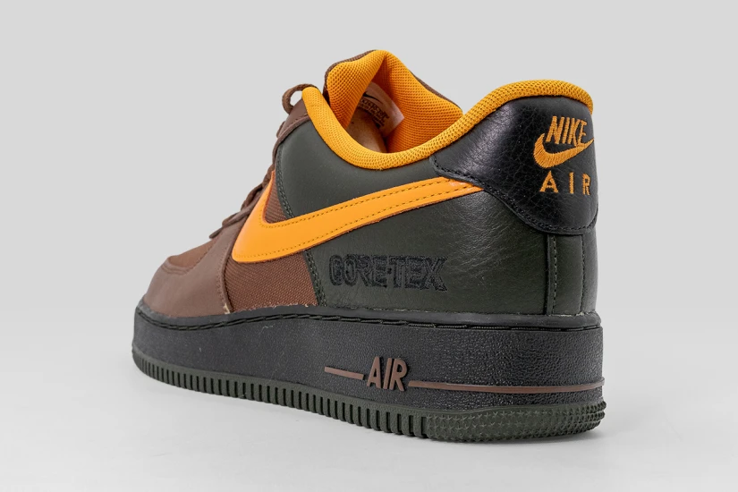 Nike Air Force 1 Gore-Tex Ανδρικά Sneakers Καφέ, Μαύρα, Πορτοκαλί