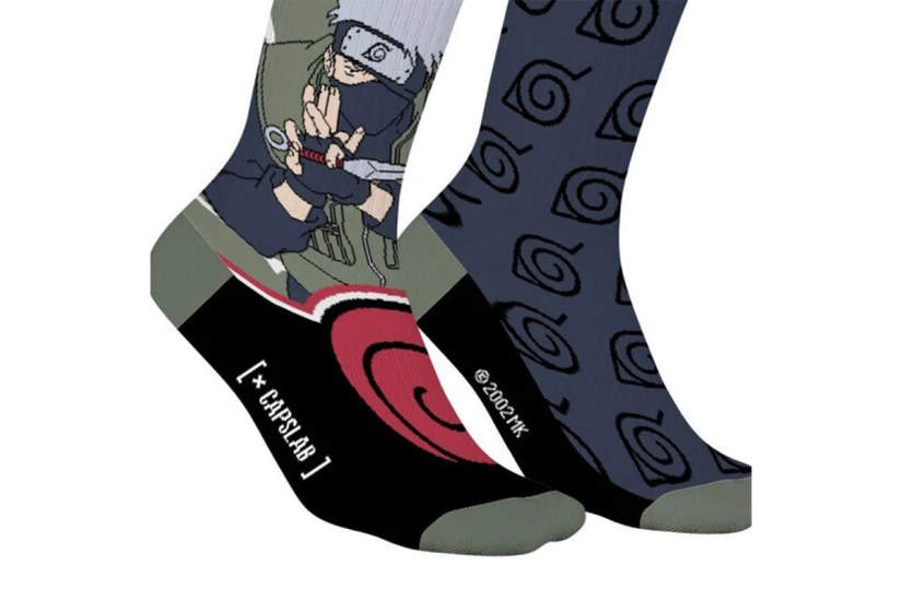 Capslab Naruto Kakashi Ψηλές Κάλτσες 1 Ζευγάρι Πράσινες, Μπλε Σκούρο, Διάφορα Χρώματα