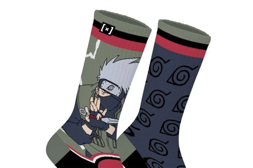 Capslab Naruto Kakashi Ψηλές Κάλτσες 1 Ζευγάρι Πράσινες, Μπλε Σκούρο, Διάφορα Χρώματα