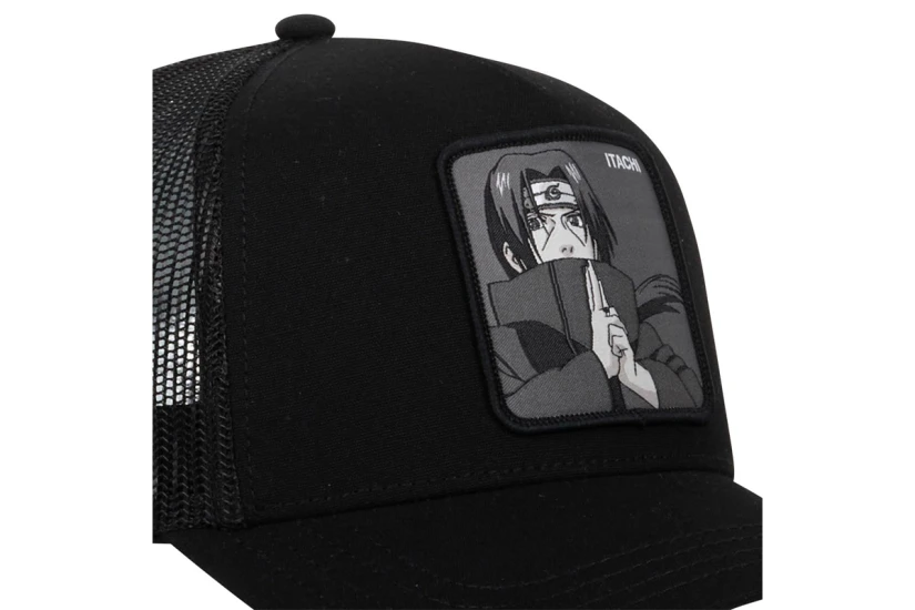 Capslab Naruto Shippuden Itachi Trucker Καπέλο Snapback Μαύρο, Γκρι