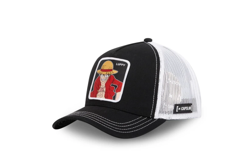Capslab One Piece Luffy Trucker Καπέλο Snapback Μαύρο, Λευκό, Κόκκινο