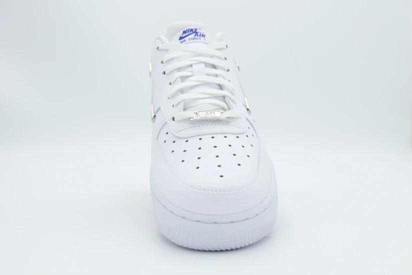 Nike Air Force 1 07 LX Γυναικεία Sneakers Λευκά, Ασημί, Ρουά, Μαύρα