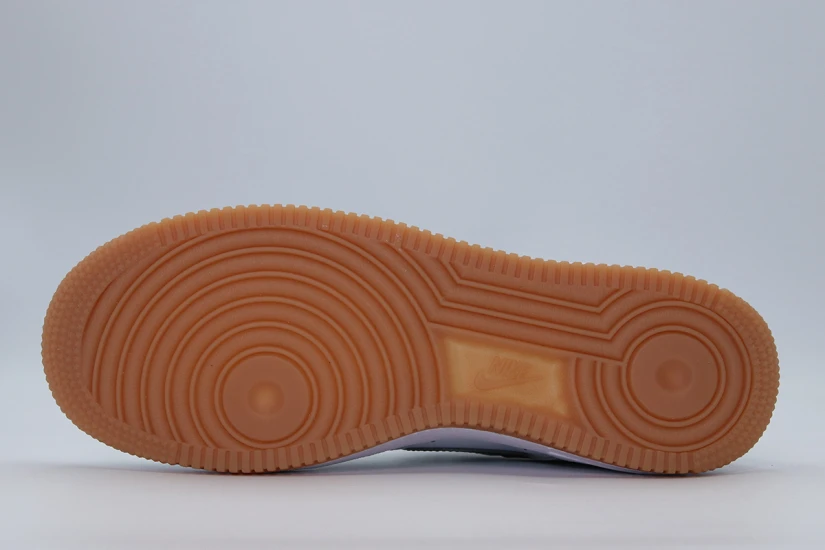 Nike Air Force 1 Sneakers Γκρι Ανοιχτό, Λευκά, Πράσινα