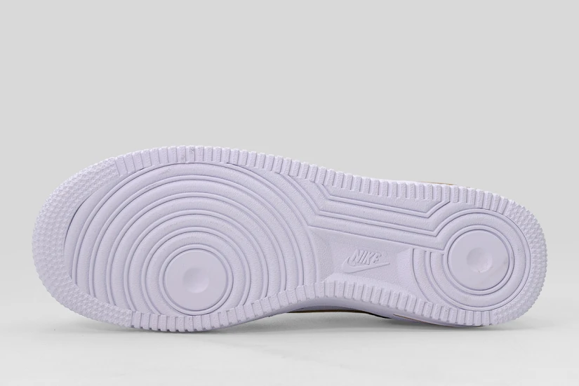 Nike Air Force 1 Sneakers Μαύρα, Χρυσά, Λευκά