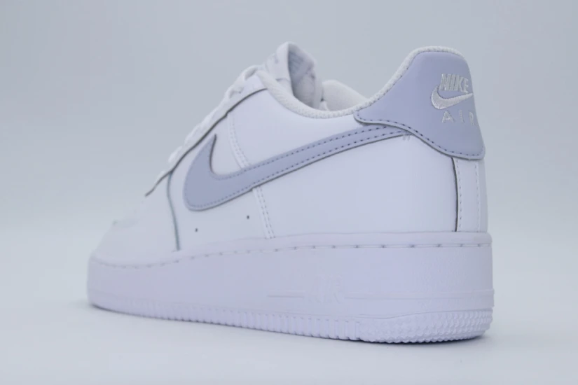 Nike Air Force 1 Sneakers Λευκά, Γκρι Ανοιχτό