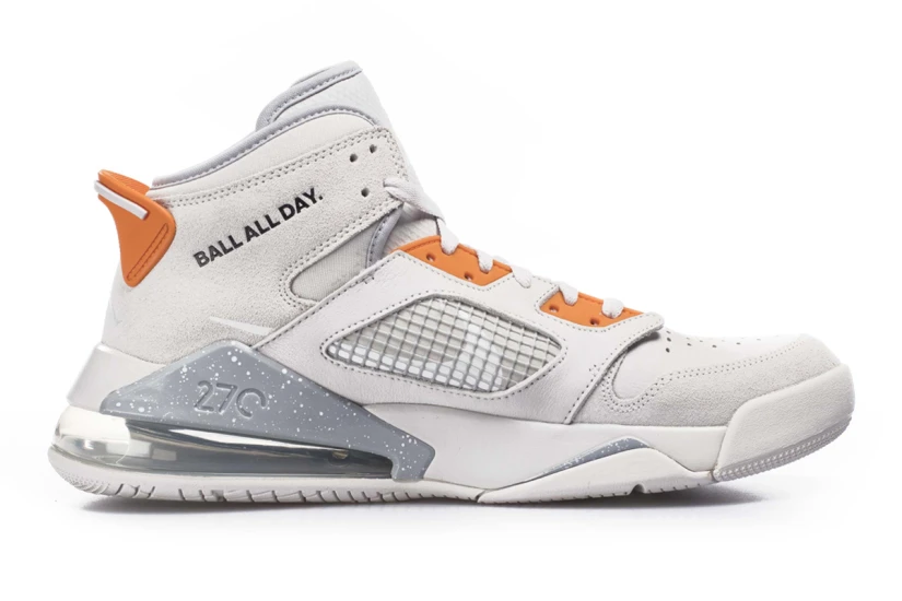 Jordan Mars 270 Ανδρικά Sneakers Μπεζ, Γκρι, Πορτοκαλί