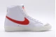 Nike Blazer Mid 77 Unisex Sneakers Λευκά, Κόκκινα, Γκρι
