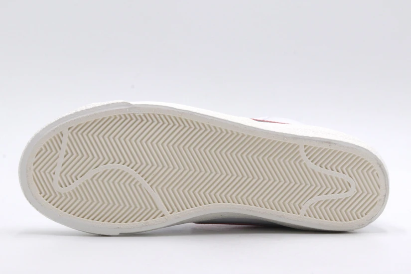 Nike Blazer Mid 77 Unisex Sneakers Λευκά, Κόκκινα, Γκρι